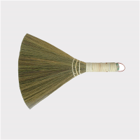 indoor sorghum grass broom with short handle/rattan handle